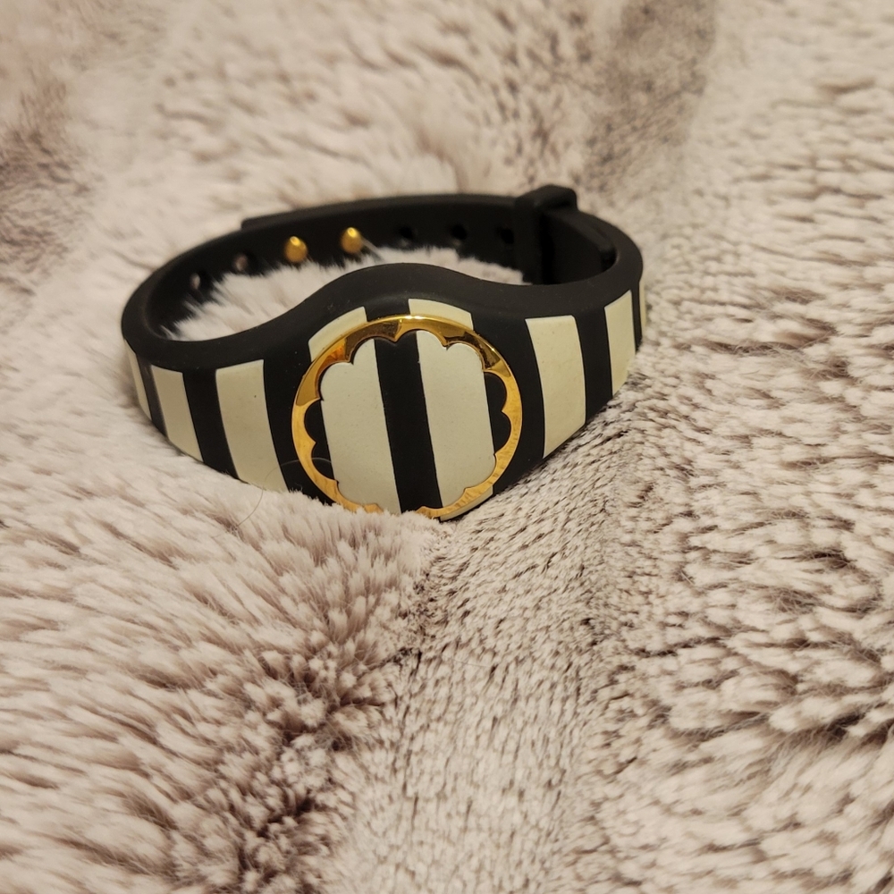 Kate Spade Black and White Striped Watch/Fitness Tracker